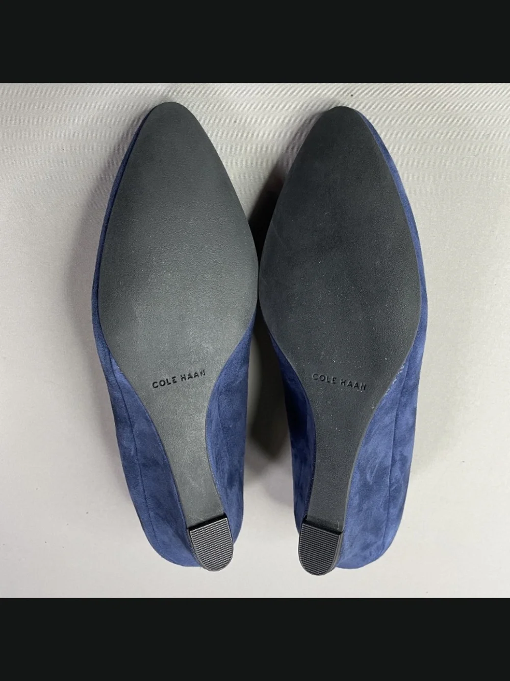 Cole Haan Shoes Womens 6.5 blue suede wedge heels grand os designer cocktail